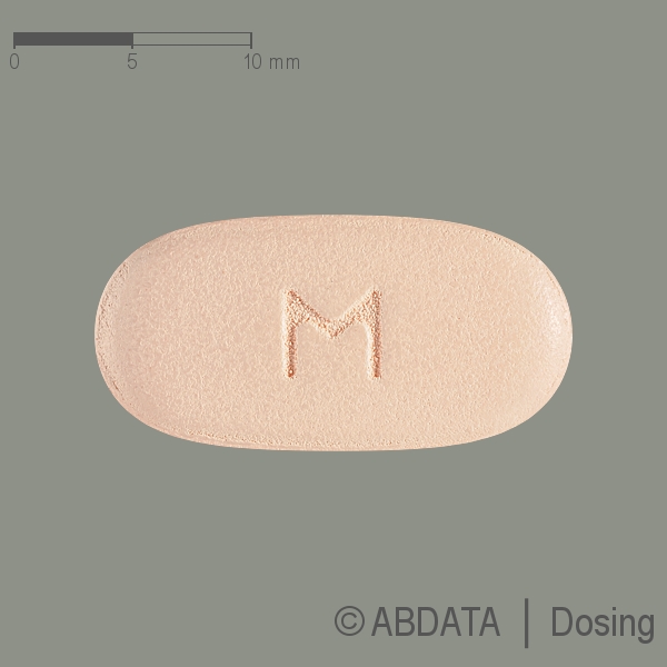 Produktabbildungen für SITAGLIPTIN Metformin-HCl Mylan 50 mg/850 mg FTA in der Vorder-, Hinter- und Seitenansicht.