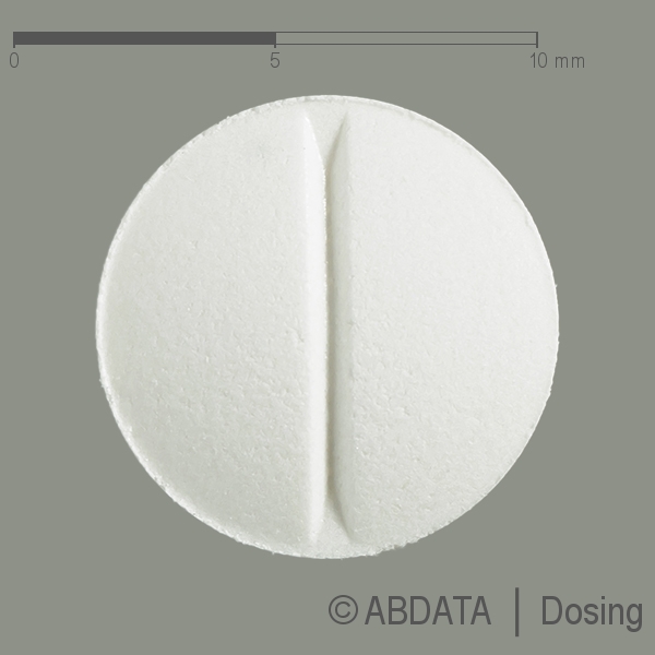Produktabbildungen für AMLODIPIN Vitabalans 5 mg Tabletten in der Vorder-, Hinter- und Seitenansicht.