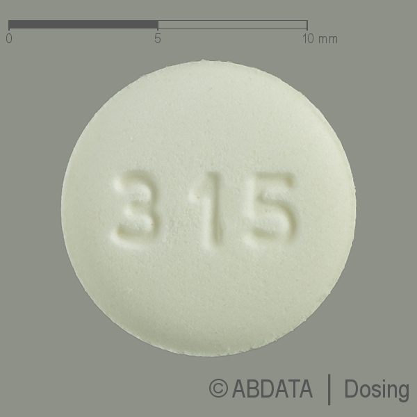 Produktabbildungen für OPRYMEA 3,15 mg Retardtabletten in der Vorder-, Hinter- und Seitenansicht.