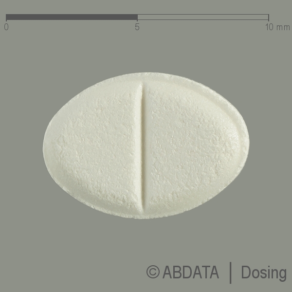 Produktabbildungen für PRAMIPEXOL AbZ 0,18 mg Tabletten in der Vorder-, Hinter- und Seitenansicht.