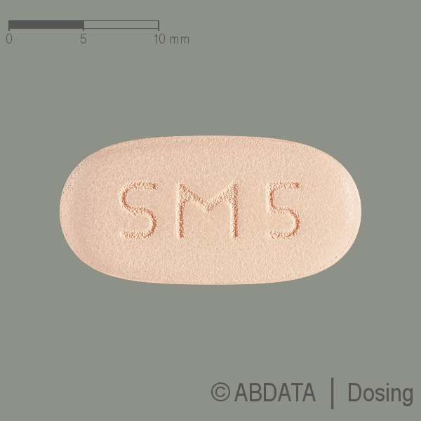 Produktabbildungen für SITAGLIPTIN Metformin-HCl Mylan 50 mg/850 mg FTA in der Vorder-, Hinter- und Seitenansicht.