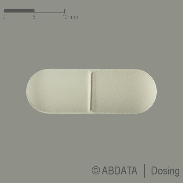 Produktabbildungen für METFORMIN 850 mg AAA-Pharma Filmtabletten in der Vorder-, Hinter- und Seitenansicht.