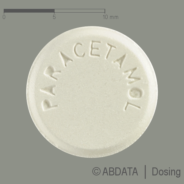 Produktabbildungen für PARACETAMOL 500 mg IPA/Mache Tabletten in der Vorder-, Hinter- und Seitenansicht.