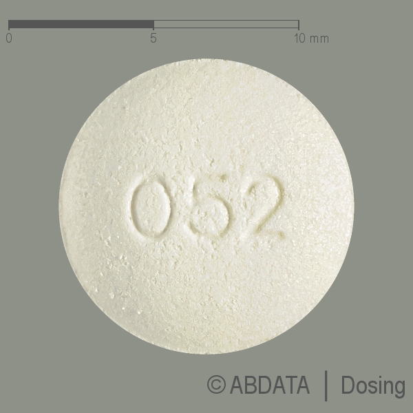 Produktabbildungen für PRAMIPEXOL-1A Pharma 0,52 mg Retardtabletten in der Vorder-, Hinter- und Seitenansicht.