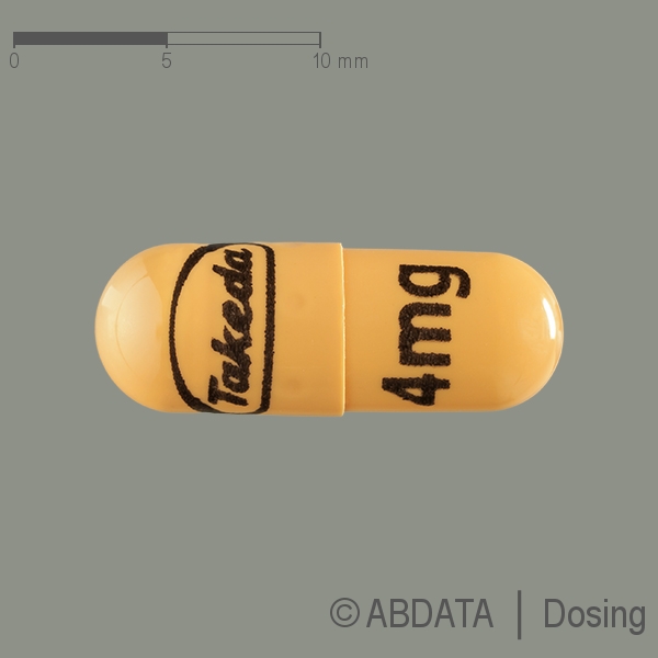 Produktabbildungen für NINLARO 4 mg Hartkapseln in der Vorder-, Hinter- und Seitenansicht.