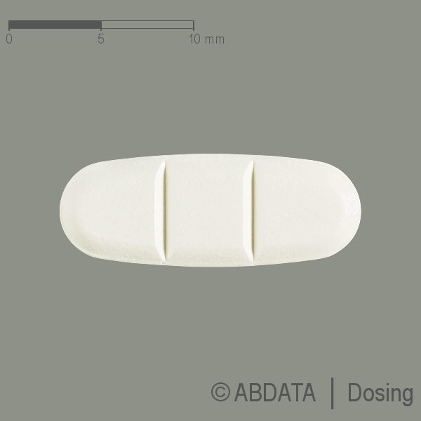 Produktabbildungen für PRAMIPEXOL-neuraxpharm 1,1 mg Tabletten in der Vorder-, Hinter- und Seitenansicht.