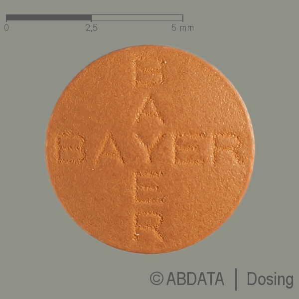 Produktabbildungen für ADEMPAS 2,5 mg Filmtabletten in der Vorder-, Hinter- und Seitenansicht.