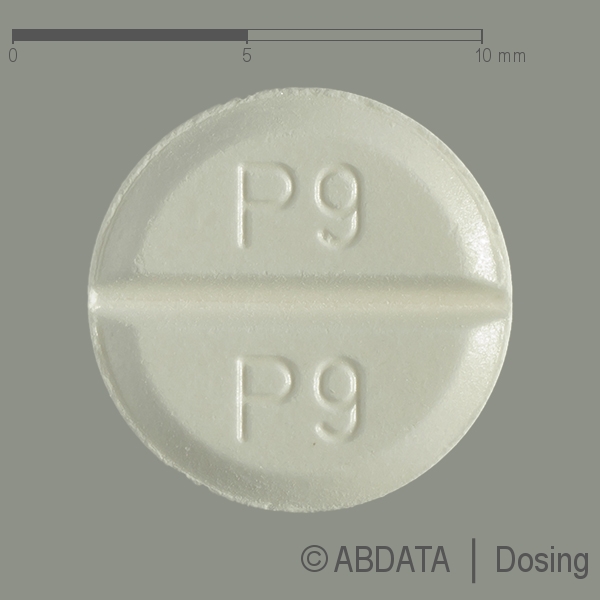 Produktabbildungen für SIFROL 0,7 mg Tabletten in der Vorder-, Hinter- und Seitenansicht.