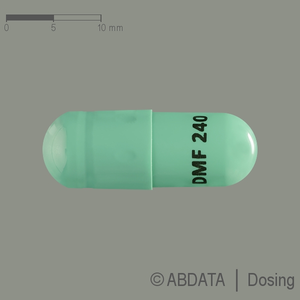 Produktabbildungen für DIMETHYLFUMARAT STADA 240 mg magensaftr.Hartkaps. in der Vorder-, Hinter- und Seitenansicht.