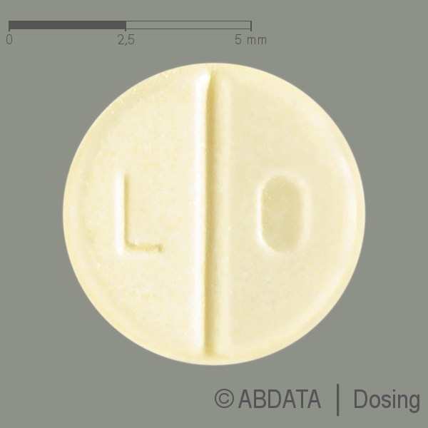 Produktabbildungen für LEPONEX 25 mg Tabletten in der Vorder-, Hinter- und Seitenansicht.