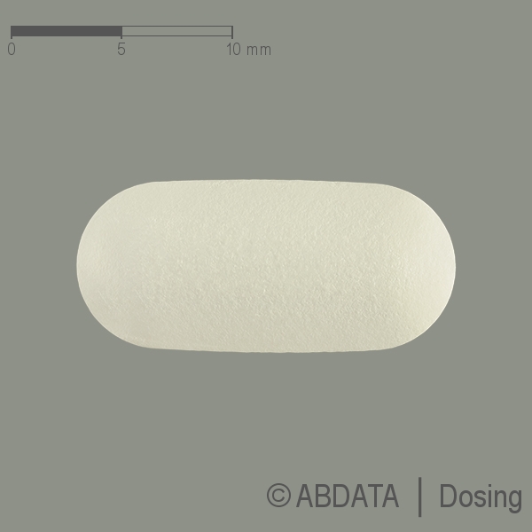 Produktabbildungen für DRONEDARON-ratiopharm 400 mg Filmtabletten in der Vorder-, Hinter- und Seitenansicht.