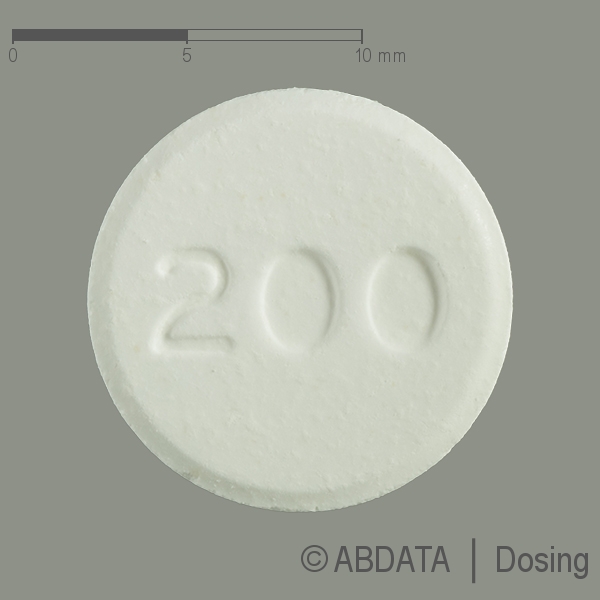 Produktabbildungen für LAMOTRIGIN AL 200 mg Tabletten in der Vorder-, Hinter- und Seitenansicht.