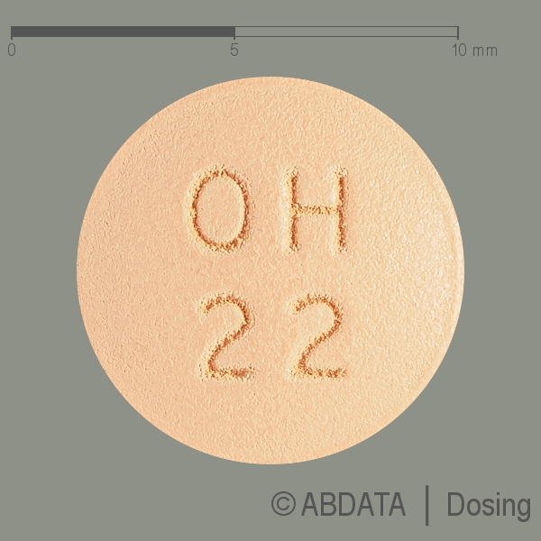 Produktabbildungen für OLMESARTAN comp.ratiopharm 20/25 mg Filmtabletten in der Vorder-, Hinter- und Seitenansicht.