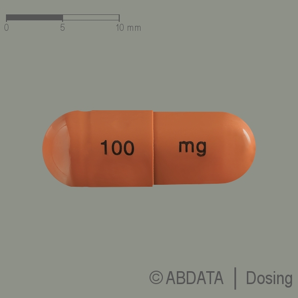 Produktabbildungen für ATOMOXETIN Heumann 100 mg Hartkapseln in der Vorder-, Hinter- und Seitenansicht.
