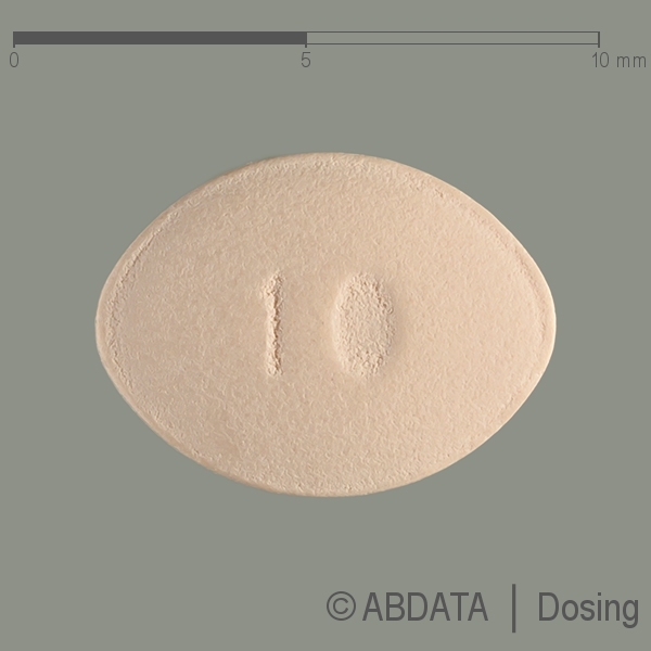 Produktabbildungen für SIMVASTATIN Atid 10 mg Filmtabletten in der Vorder-, Hinter- und Seitenansicht.