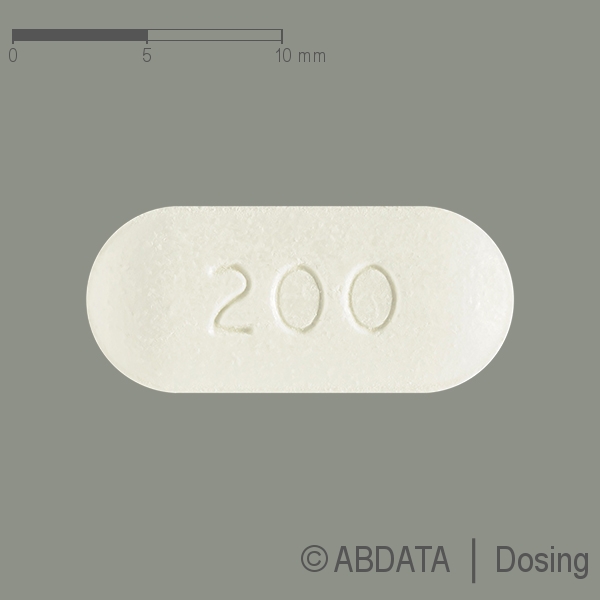 Produktabbildungen für MODAFINIL Heumann 200 mg Tabletten in der Vorder-, Hinter- und Seitenansicht.