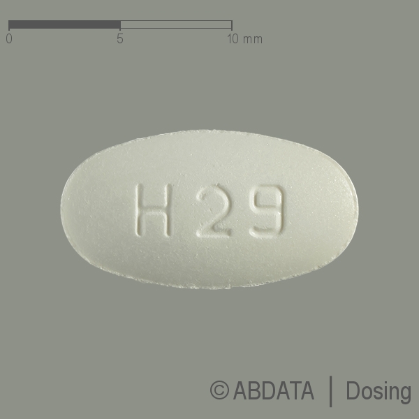 Produktabbildungen für IRBESARTAN Aurobindo 150 mg Tabletten in der Vorder-, Hinter- und Seitenansicht.