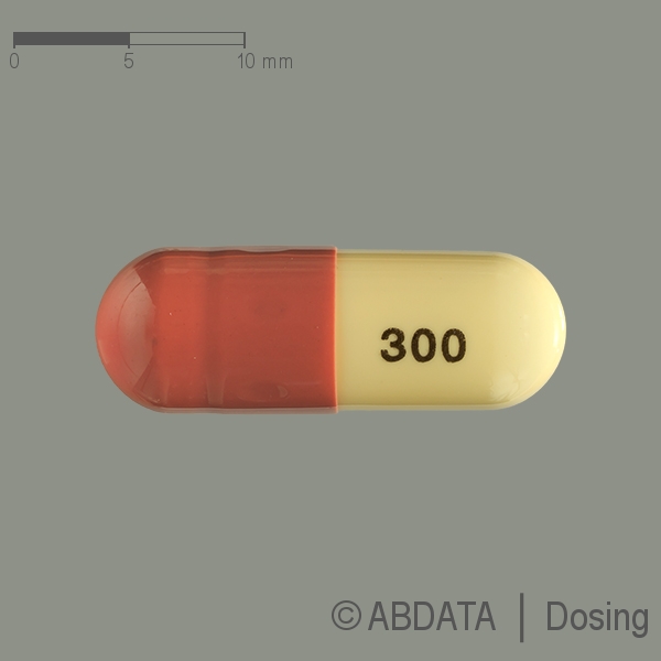 Produktabbildungen für PREGABALIN-ratiopharm 300 mg Hartkapseln in der Vorder-, Hinter- und Seitenansicht.