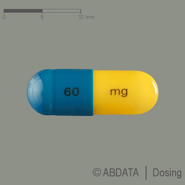 Produktabbildungen für ATOMOXETIN Glenmark 60 mg Hartkapseln in der Vorder-, Hinter- und Seitenansicht.