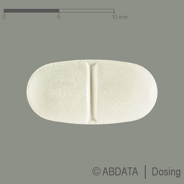 Produktabbildungen für TELMISARTAN Heumann 40 mg Tabletten in der Vorder-, Hinter- und Seitenansicht.