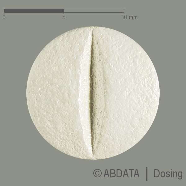 Produktabbildungen für ATENOCOMP-1A Pharma 100 mg/25 mg Filmtabletten in der Vorder-, Hinter- und Seitenansicht.