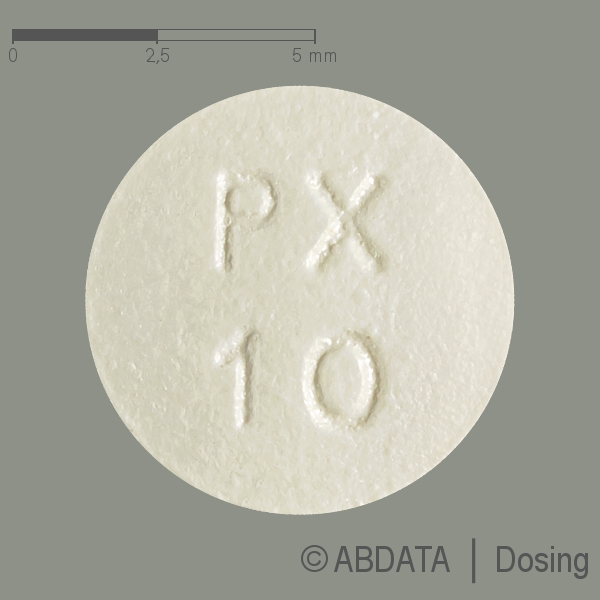 Produktabbildungen für PAROXETIN-1A Pharma 10 mg Filmtabletten in der Vorder-, Hinter- und Seitenansicht.