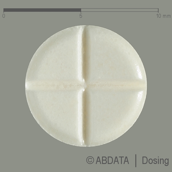 Produktabbildungen für TIAPRID STADA 100 mg Tabletten in der Vorder-, Hinter- und Seitenansicht.
