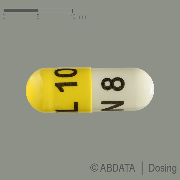 Produktabbildungen für CAMLOSTAR 8 mg/10 mg Hartkapseln in der Vorder-, Hinter- und Seitenansicht.