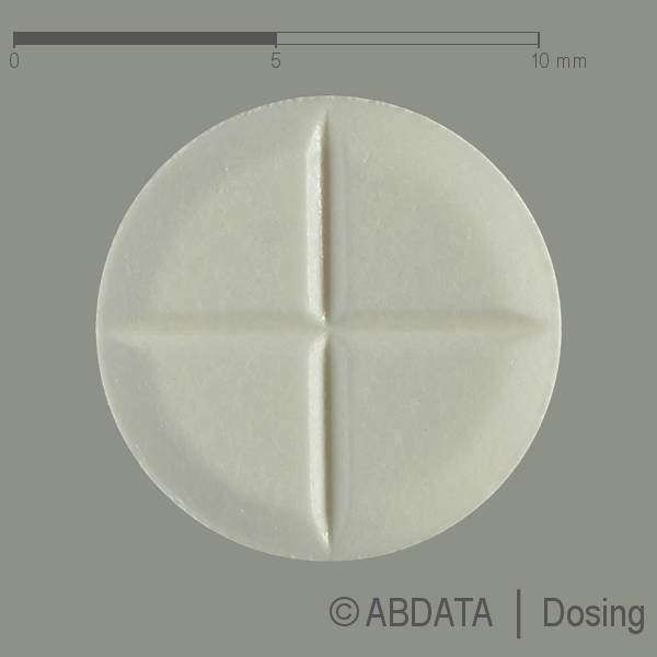 Produktabbildungen für BIPERIDEN-neuraxpharm 2 mg Tabletten in der Vorder-, Hinter- und Seitenansicht.