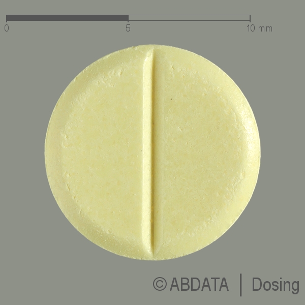 Produktabbildungen für TRI.-THIAZID STADA 50 mg/25 mg Tabletten in der Vorder-, Hinter- und Seitenansicht.