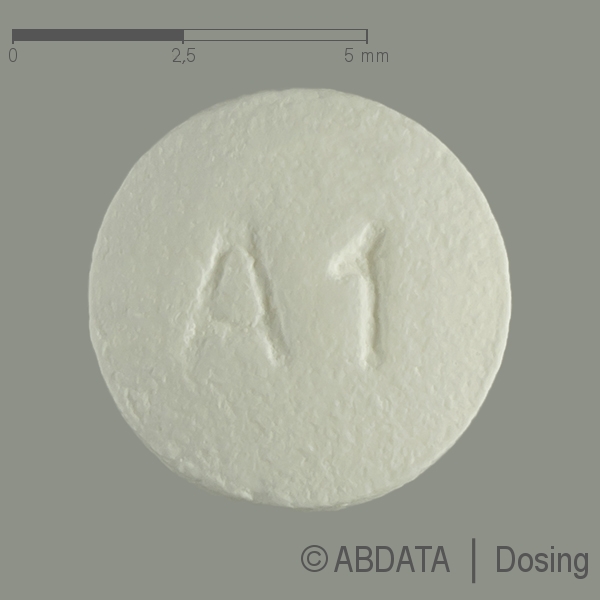 Produktabbildungen für ANASTROZOL STADA 1 mg Filmtabletten in der Vorder-, Hinter- und Seitenansicht.
