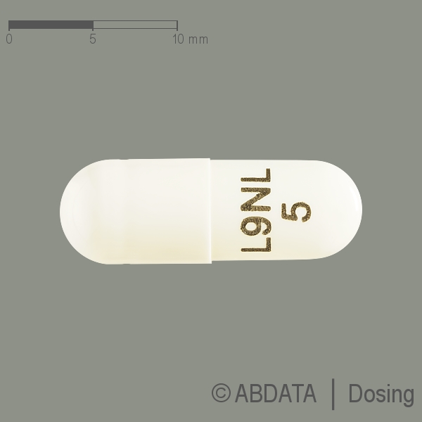 Produktabbildungen für LENALIDOMID Zentiva 5 mg Hartkapseln in der Vorder-, Hinter- und Seitenansicht.