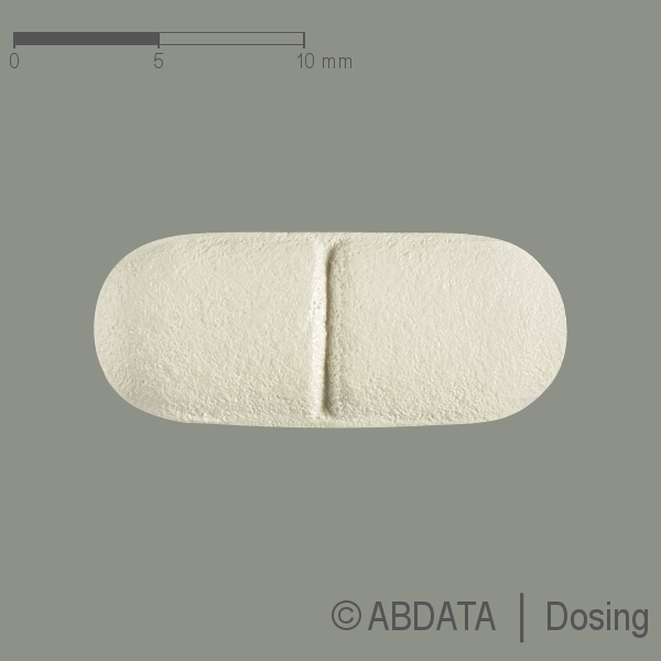 Produktabbildungen für CEFPODOXIM-1A Pharma 200 mg Filmtabletten in der Vorder-, Hinter- und Seitenansicht.