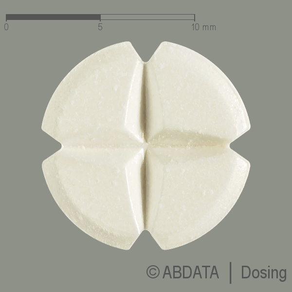 Produktabbildungen für TORASEMID-1A Pharma 200 mg Tabletten in der Vorder-, Hinter- und Seitenansicht.