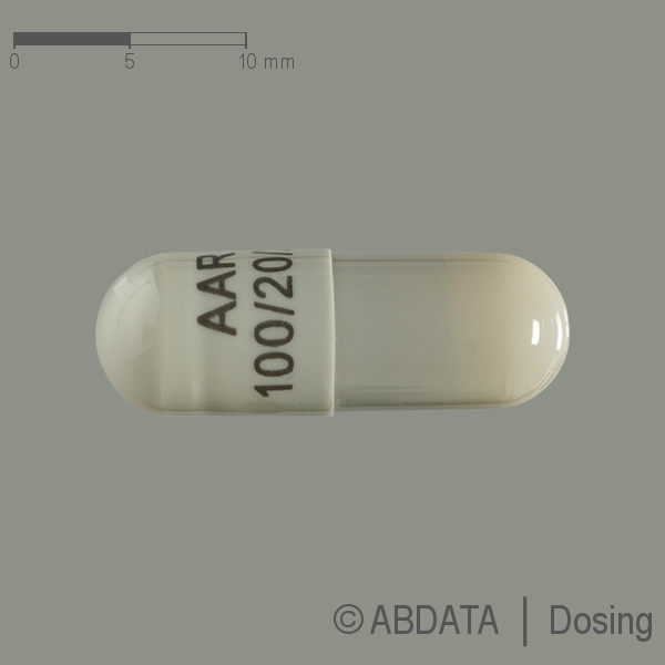 Produktabbildungen für ILTRIA 100 mg/20 mg/2,5 mg Hartkapseln in der Vorder-, Hinter- und Seitenansicht.