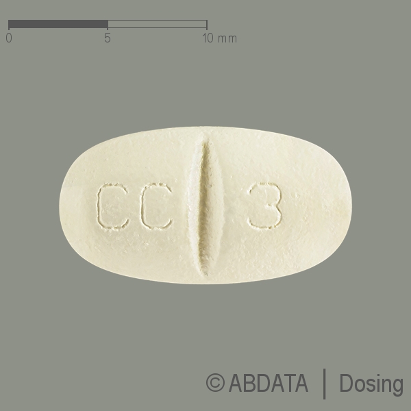Produktabbildungen für VALPROAT G.L. Pharma 300 mg Retardtabletten in der Vorder-, Hinter- und Seitenansicht.