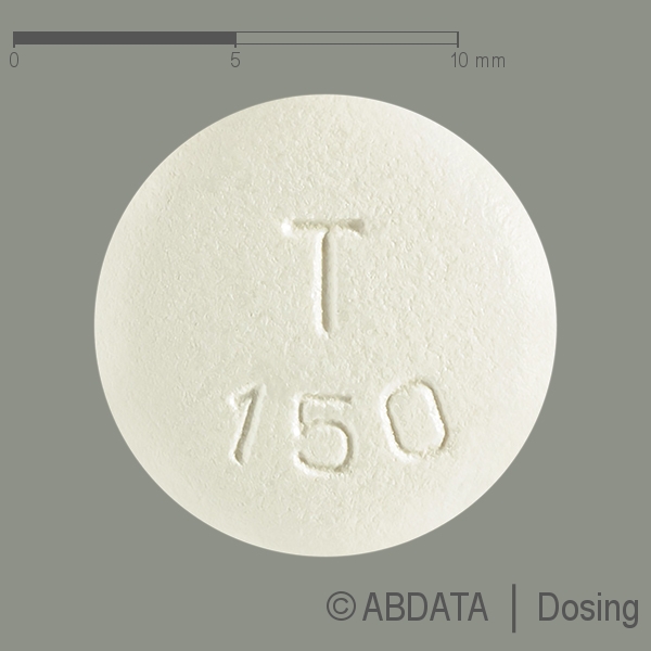 Produktabbildungen für TARCEVA 150 mg Filmtabletten in der Vorder-, Hinter- und Seitenansicht.