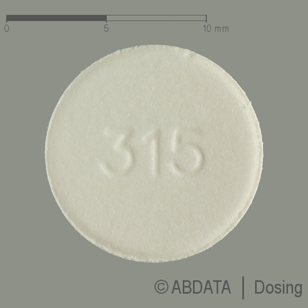 Produktabbildungen für PRAMIPEXOL-ratiopharm 3,15 mg Retardtabletten in der Vorder-, Hinter- und Seitenansicht.