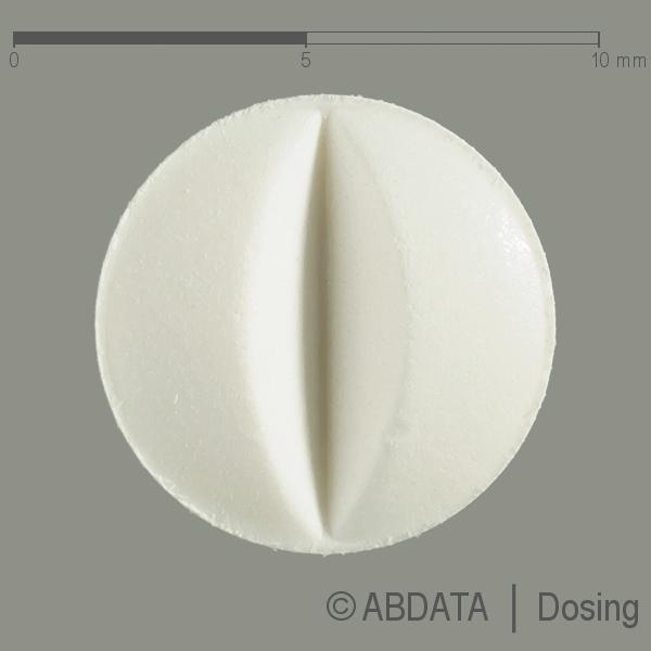 Produktabbildungen für OXYBUTYNIN-HCl Aristo 5 mg Tabletten in der Vorder-, Hinter- und Seitenansicht.