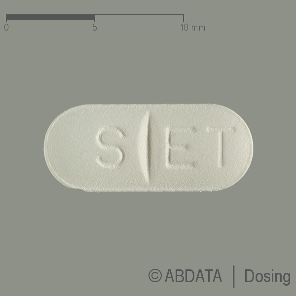 Produktabbildungen für SERTRALIN beta 50 mg Filmtabletten in der Vorder-, Hinter- und Seitenansicht.