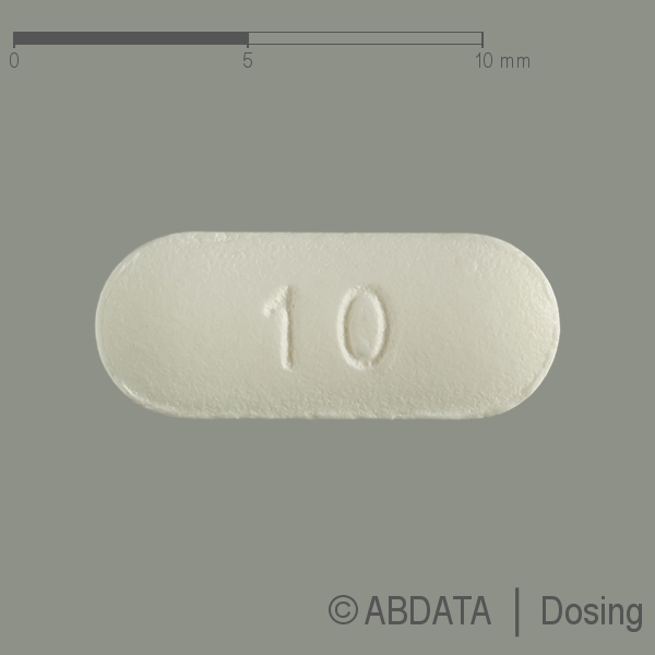 Produktabbildungen für CETIDEX 10 mg Filmtabletten in der Vorder-, Hinter- und Seitenansicht.