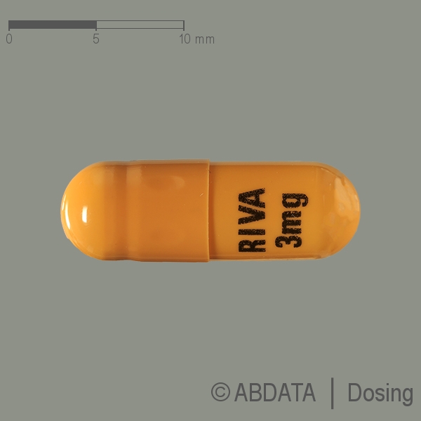 Produktabbildungen für RIVASTIGMIN-neuraxpharm 3 mg Hartkapseln in der Vorder-, Hinter- und Seitenansicht.