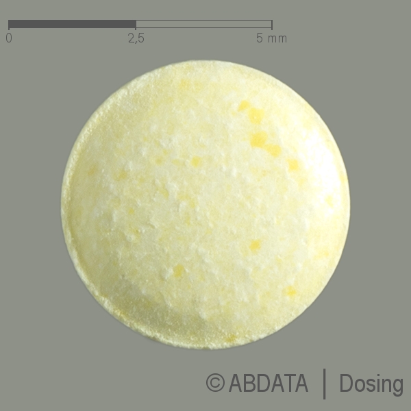 Produktabbildungen für ZALASTA 5 mg Schmelztabletten in der Vorder-, Hinter- und Seitenansicht.