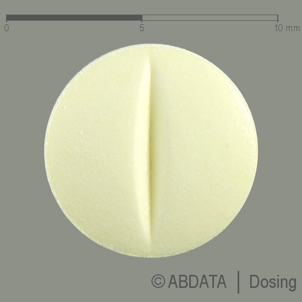 Produktabbildungen für NITRENDIPIN AbZ 20 mg Tabletten in der Vorder-, Hinter- und Seitenansicht.