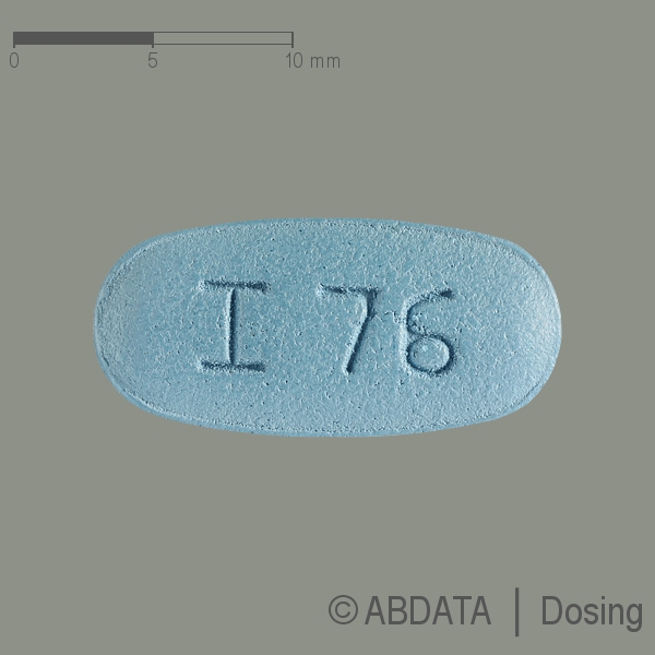 Produktabbildungen für LACOSAMID-1A Pharma 200 mg Filmtabletten in der Vorder-, Hinter- und Seitenansicht.