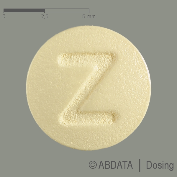 Produktabbildungen für ASCOTOP 2,5 mg Filmtabletten in der Vorder-, Hinter- und Seitenansicht.