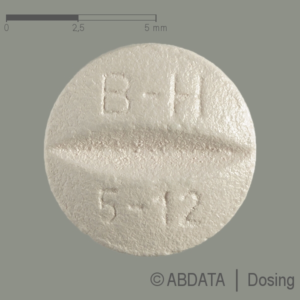 Produktabbildungen für BISOPROLOL comp-CT 5 mg/12,5 mg Filmtabletten in der Vorder-, Hinter- und Seitenansicht.