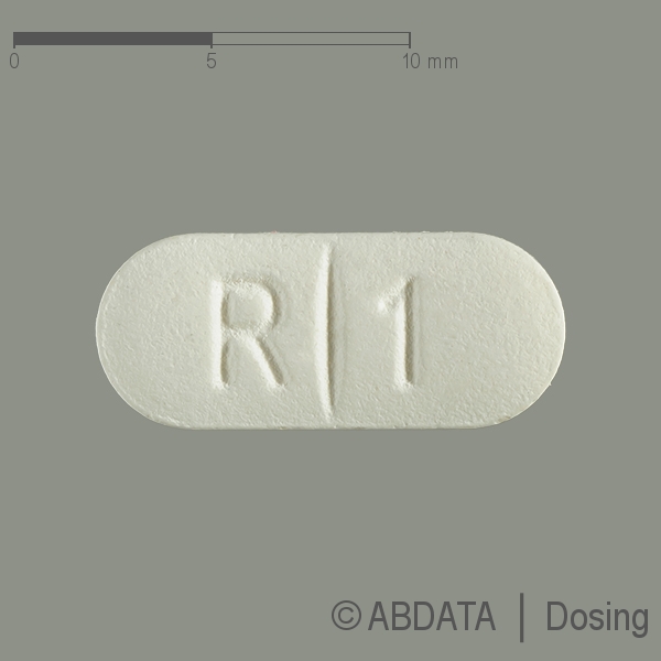 Produktabbildungen für RISPERIDON AL 1 mg Filmtabletten in der Vorder-, Hinter- und Seitenansicht.