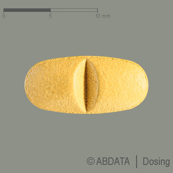 Produktabbildungen für LACOSAMID Aristo 100 mg Filmtabletten in der Vorder-, Hinter- und Seitenansicht.