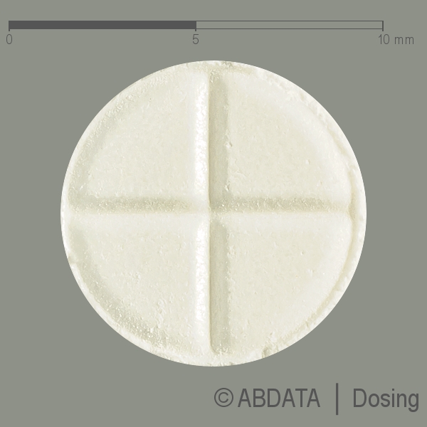 Produktabbildungen für HCT-1A Pharma 25 mg Tabletten in der Vorder-, Hinter- und Seitenansicht.